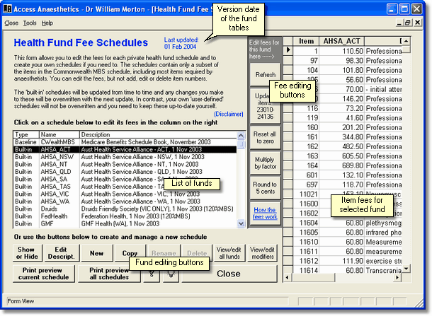 HealthFundFeeSchedules