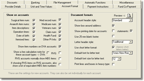 OptionsFormat